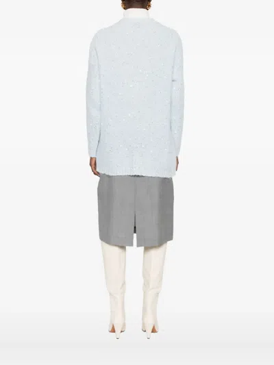 亮片绞花针织开衫