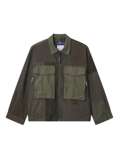 拼贴设计口袋夹克