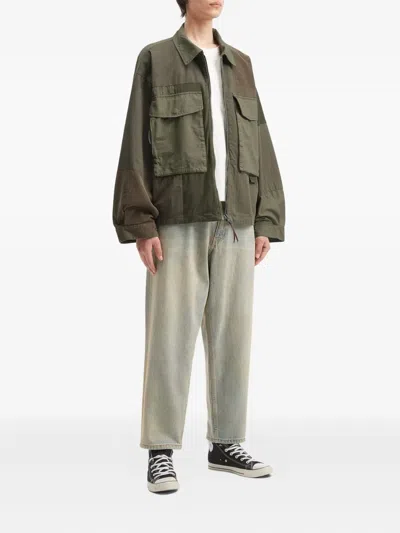 拼贴设计口袋夹克