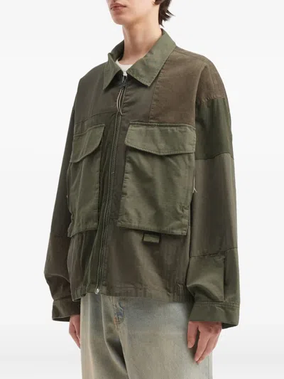 拼贴设计口袋夹克