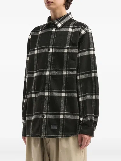 Aftermaths Check-pattern Pocket Shirt In Black