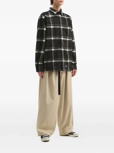 Aftermaths Check-pattern Pocket Shirt In Black
