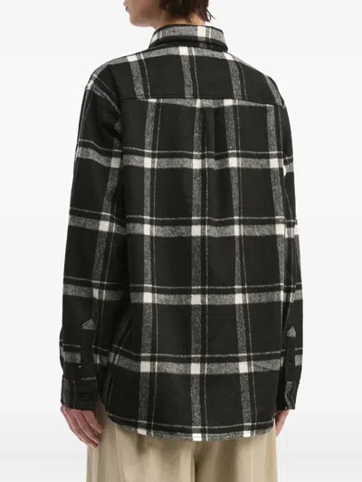 Aftermaths Check-pattern Pocket Shirt In Black