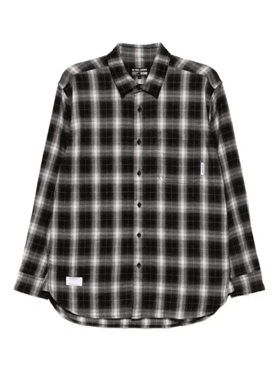 Izzue Checkered Shirt In Black
