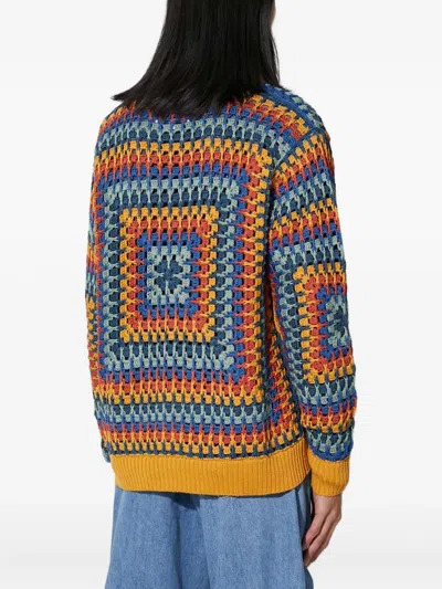 Corridor Patterned Cardigan In Multi