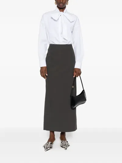 Archivio '67 Tie-neck Blouse In White