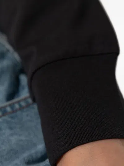 Palm Angels Curved Logo Printed Cropped Top In Black