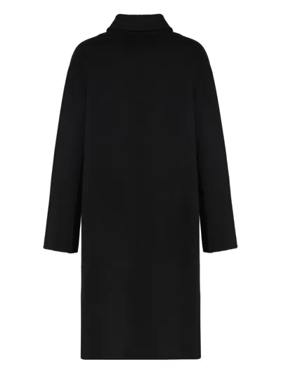 Sartoria Milanese Double-breasted Coat In Wool In Neutral