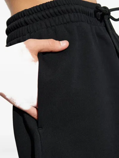 Off-white Casual Cotton Bermuda Shorts With Graphic Print In Black