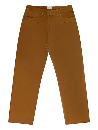 Aimé Leon Dore Suede Western Trousers In Brown