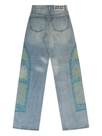 Who Decides War Blue Virtuous Relaxed-fit Jeans In Blue