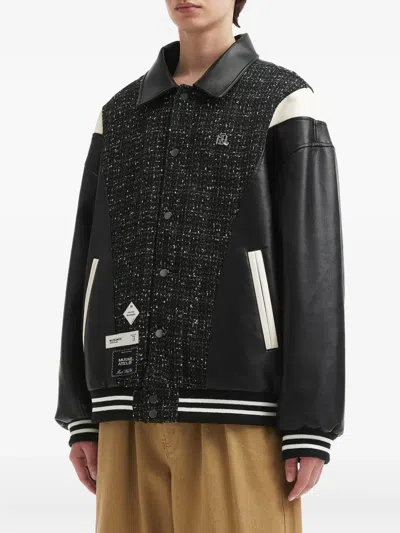 Musium Div. Textured Panelled Jacket In Black