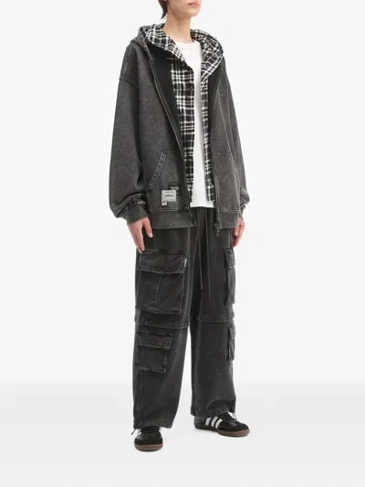 Musium Div. Zip Hooded Knitwear In Black