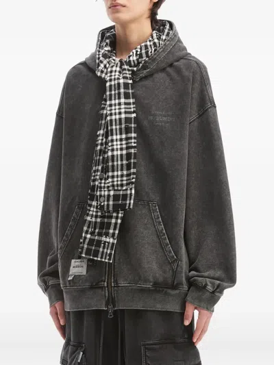 Musium Div. Zip Hooded Knitwear In Black