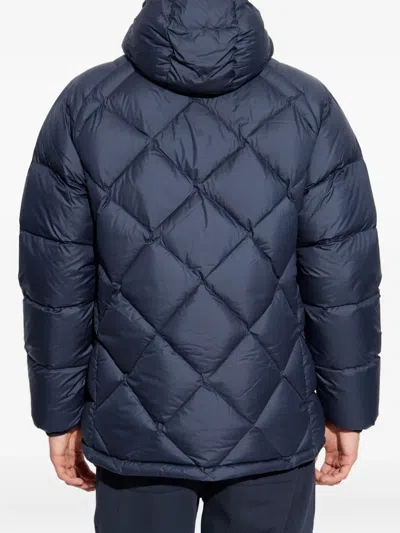 菱纹绗缝连帽夹克