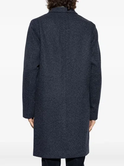 Ps By Paul Smith Ps Paul Smith Single-breasted Coat In Blue