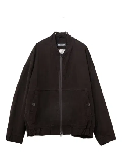 Casey Casey Mika Button-pocket Zip Jacket In Brown