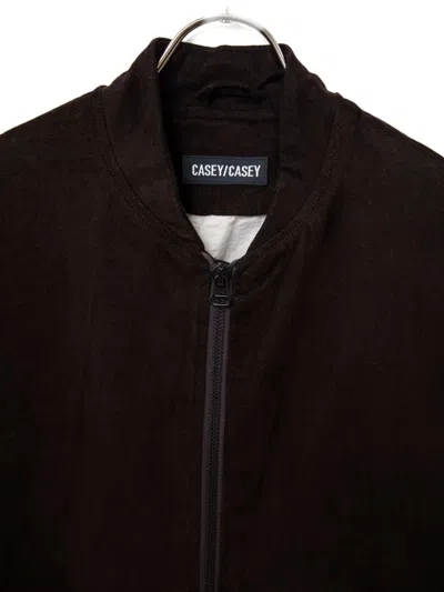 Casey Casey Mika Button-pocket Zip Jacket In Brown