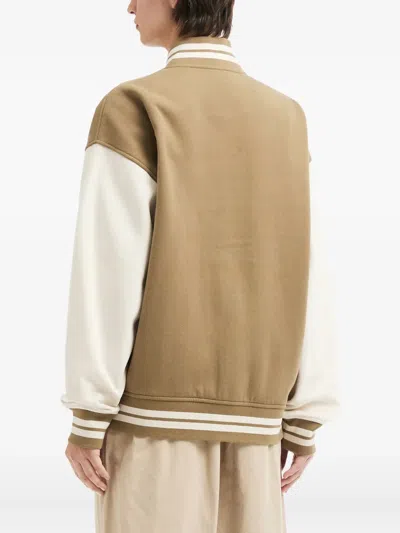 Fingercroxx Patch Buttoned Jacket In Brown