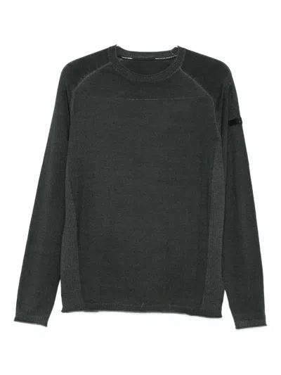 Rrd Crew Neck Knit Sweater In Green
