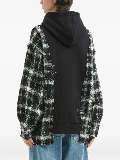 Musium Div. Check Hooded Knitwear In Black