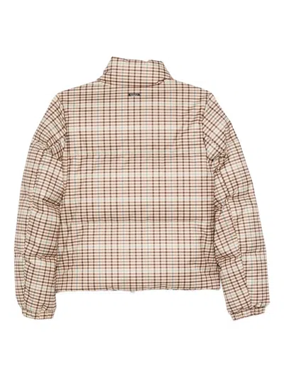 Woolrich Checked Zip-up Jacket In Neutral