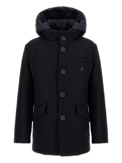 Herno Coat In Ecowool And Nylon Chamonix In Multi