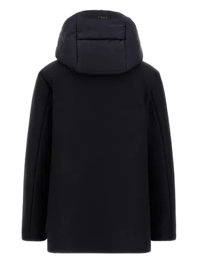 Herno Coat In Ecowool And Nylon Chamonix In Multi