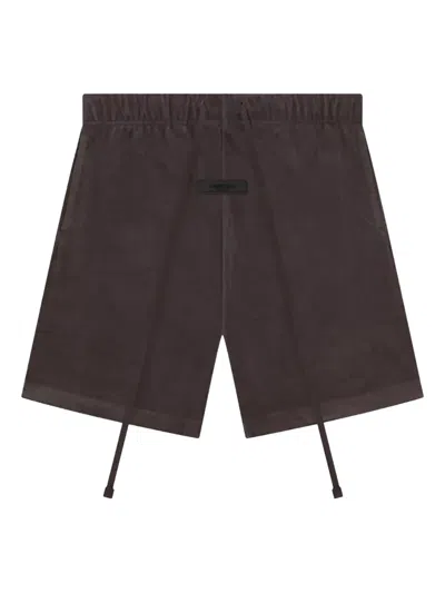 Essentials Drawstring Shorts In Brown