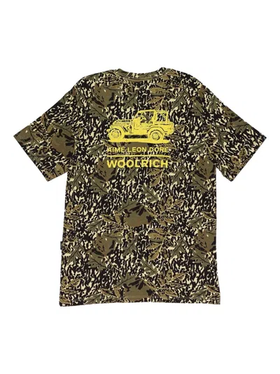 Aimé Leon Dore Camo Woolrich All Terrain T-shirt In Green