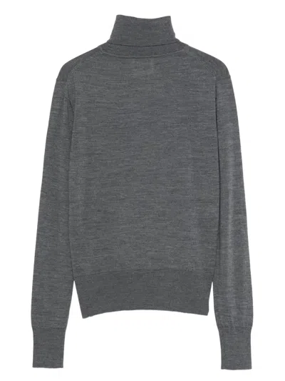 Forte Forte Wool Turtle-neck Sweater In Gray