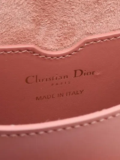 Pre-owned Dior 2000-2025 Small Leather Bobby Crossbody Bag In Pink