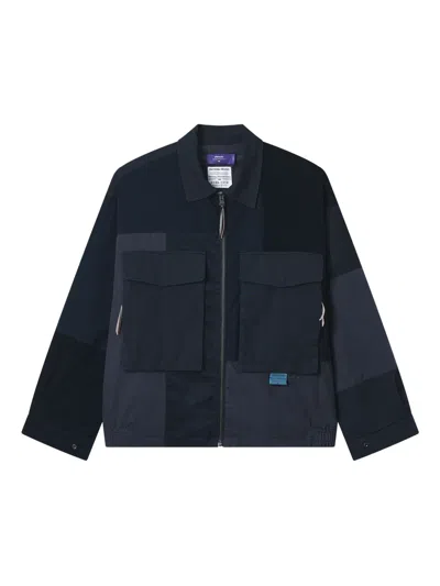 拼贴设计拉链夹克