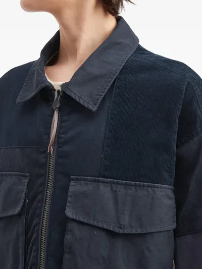 拼贴设计拉链夹克