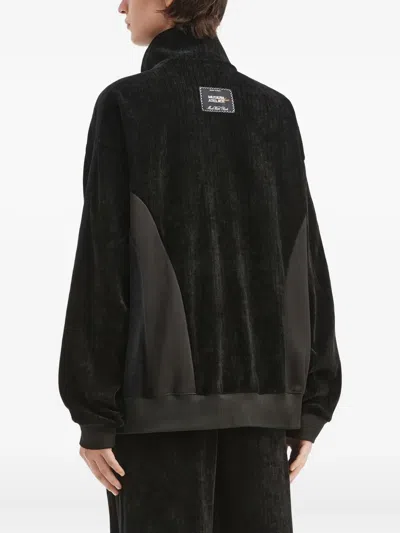 Musium Div. Zip Panelled Sweater In Black