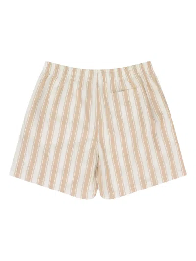 Aimé Leon Dore Striped-pattern Drawstring Shorts In Neutral