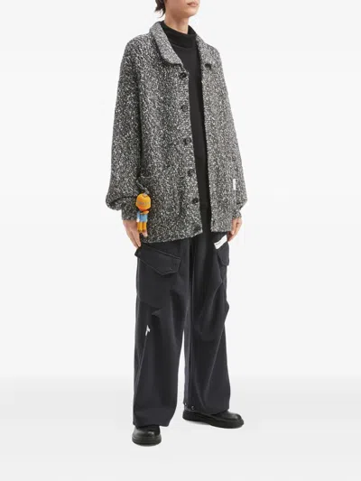 Musium Div. Button Knitted Cardigan In Gray