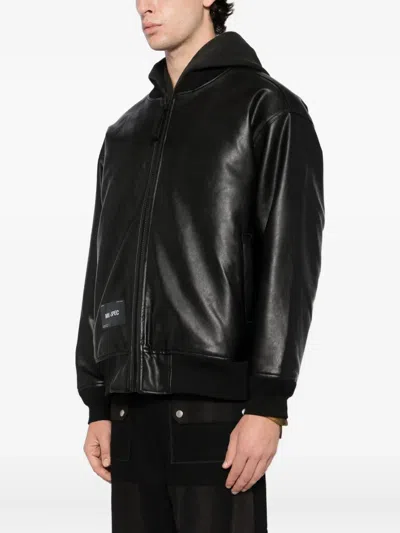 Izzue Logo-patch Jacket In Black