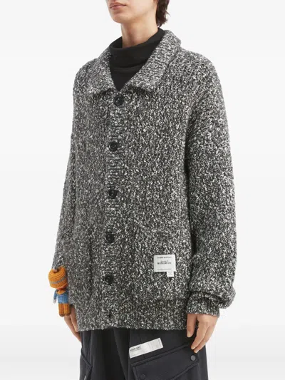 Musium Div. Button Knitted Cardigan In Gray