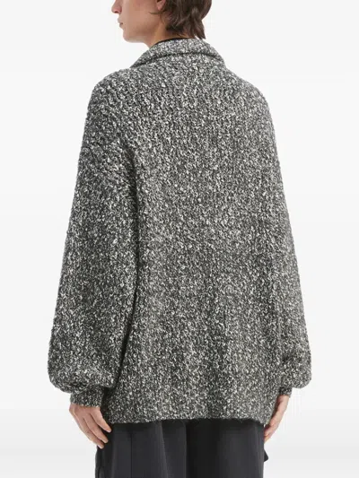 Musium Div. Button Knitted Cardigan In Gray