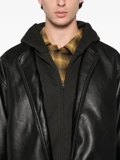 Izzue Logo-patch Jacket In Black