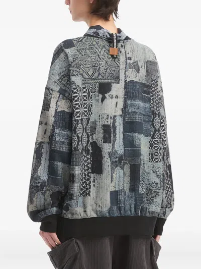 Musium Div. Tie-detail Sweatshirt In Black