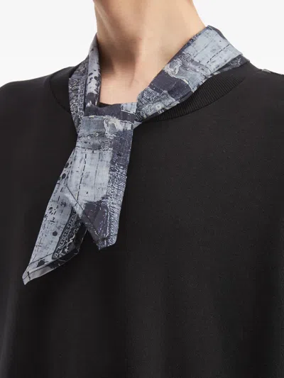 Musium Div. Tie-detail Sweatshirt In Black