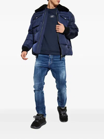 Dsquared2 Pocket Jacket In Blue