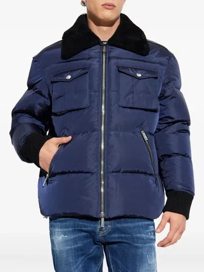 Dsquared2 Pocket Jacket In Blue