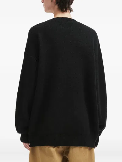 Musium Div. Portrait Embroidered Sweater In Black