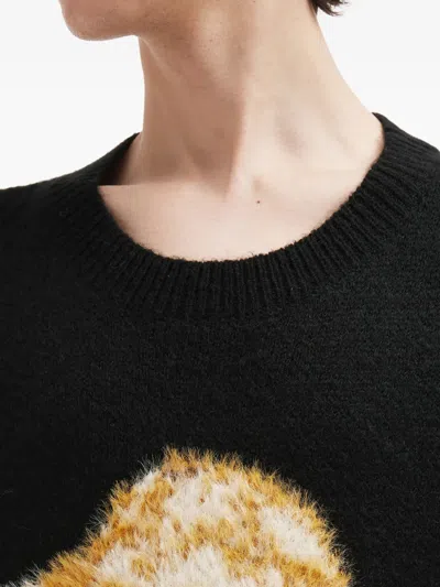 Musium Div. Portrait Embroidered Sweater In Black