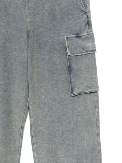 Izzue Logo-patch Trosuers In Gray