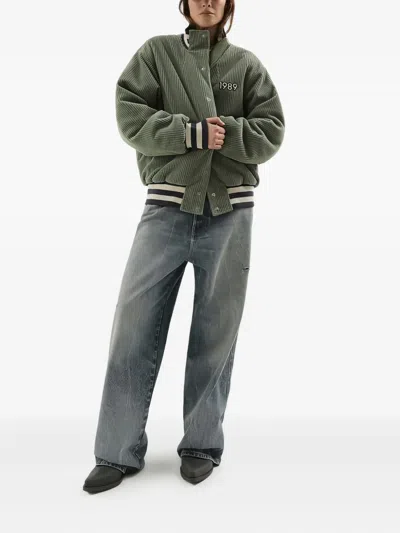 1989 Studio Distressed Wide-leg Denim Trousers With Belt Loops In Blue