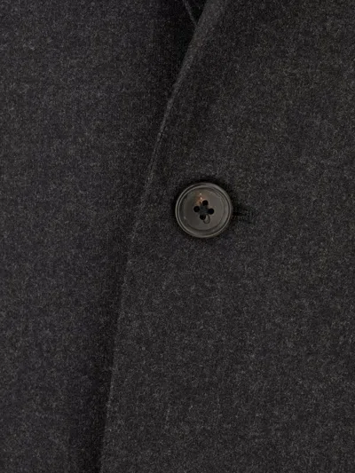 Corneliani Button Blazer In Black